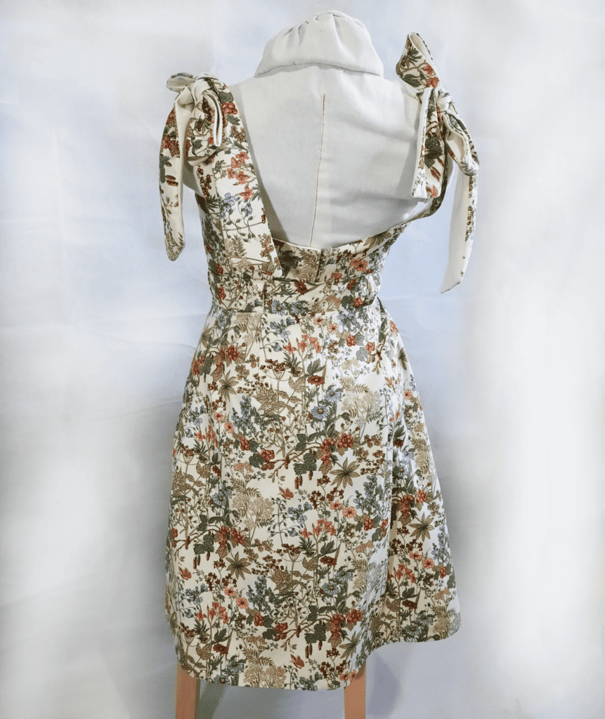 sewing vintage set bustier and skirt